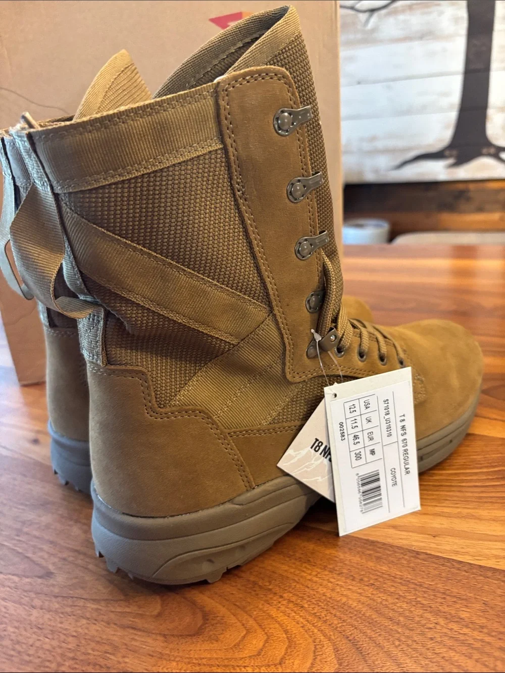 NWT New Garmont Coyote Tan T 8 NFS 670 Tactical 9” Lace Up Boots Men Size 12.5